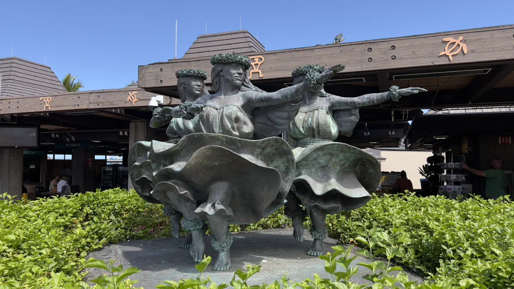Hula Dancers at Kailua Kona Airport