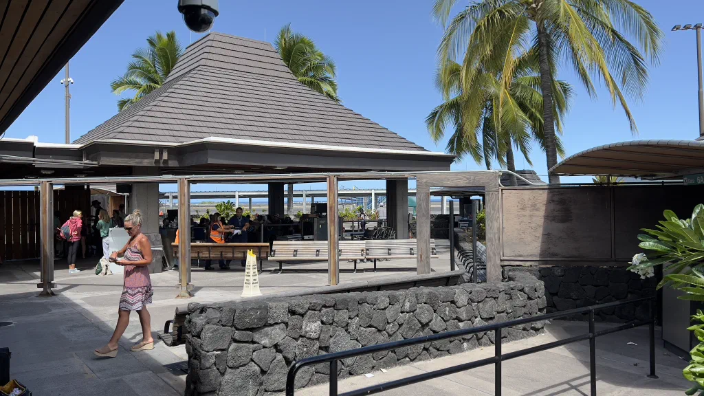 The beautiful Open-Air tropical-style Airport