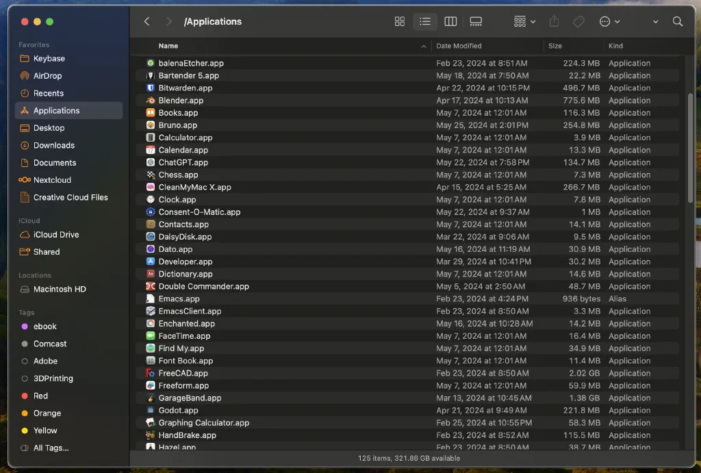 Finder Windows with White Border